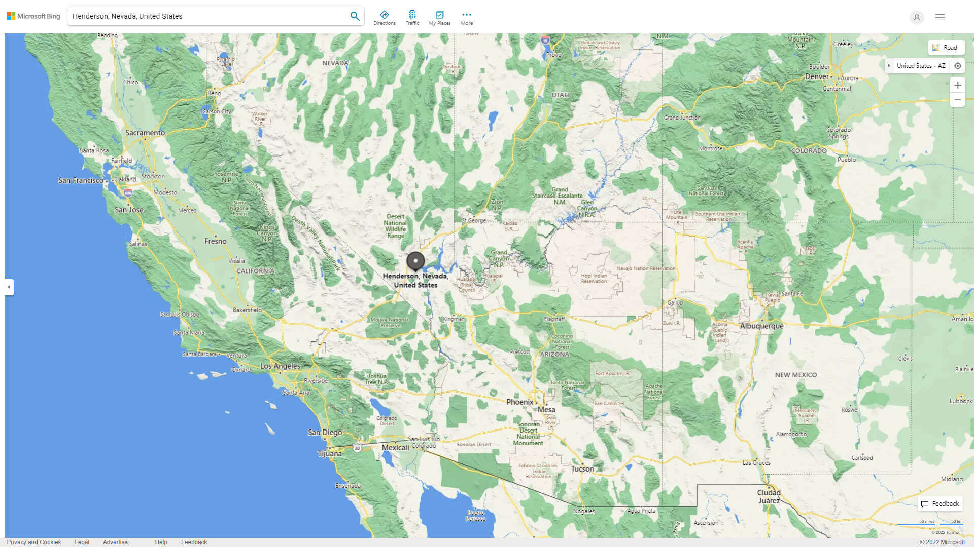 Henderson Map Nevada